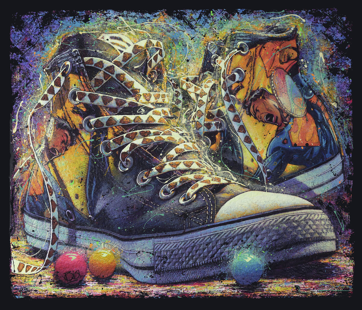 COMICS Converse BRUNO BISI Original painting for sale