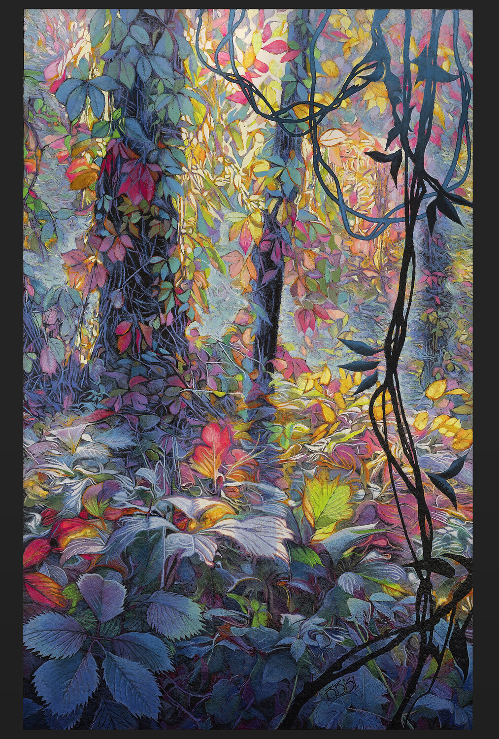 Feyssine Chlorophylle BRUNO BISI Original painting for sale