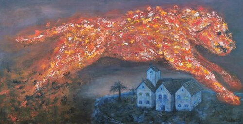 "The animal echo" by Luís Bastos, Painting for Sale on Select
