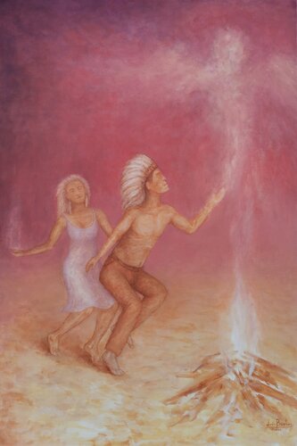 Sacred call by Luís Bastos, Painting for Sale on Select