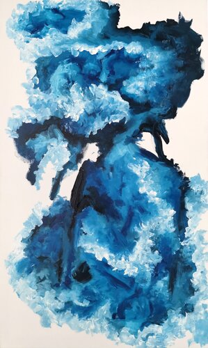 This Blue thing by Luís Bastos, Painting for Sale on Select