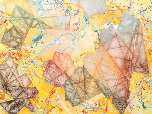 Flow and converge  to ascend by Luís Bastos, Painting for Sale on Select