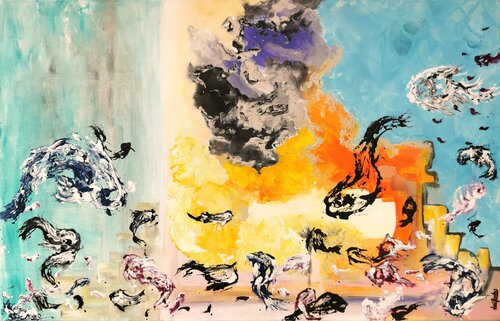 How to essentially emerge. by Luís Bastos, Painting for Sale on Select