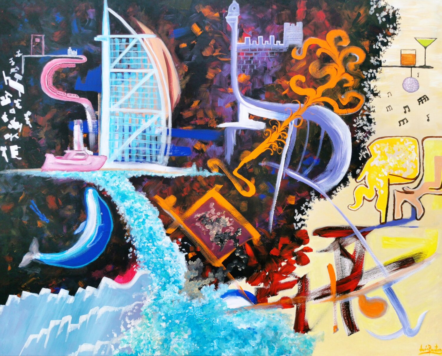 Dare to dream Luís Bastos Original painting for sale