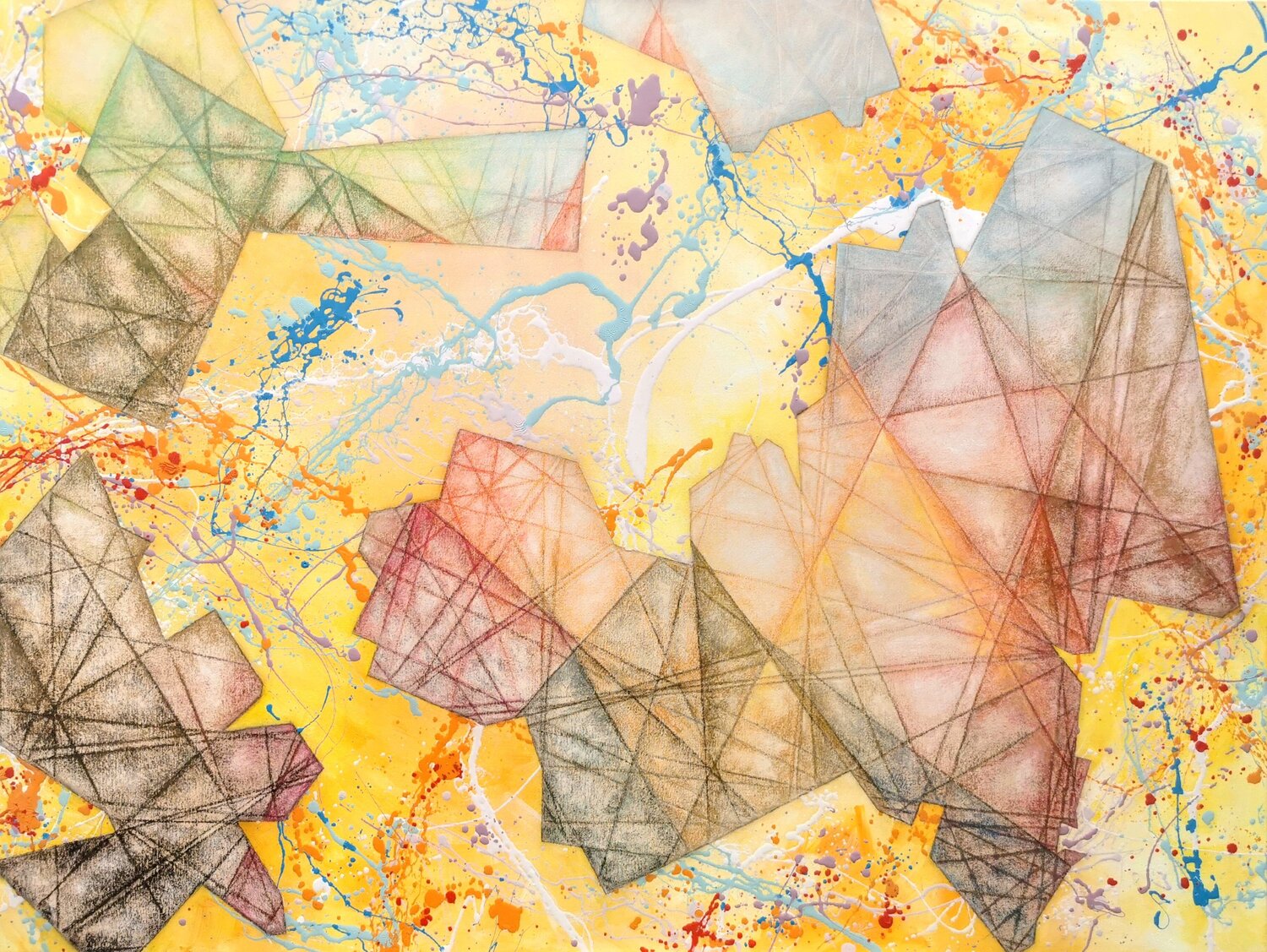 Flow and converge  to ascend Luís Bastos Original painting for sale