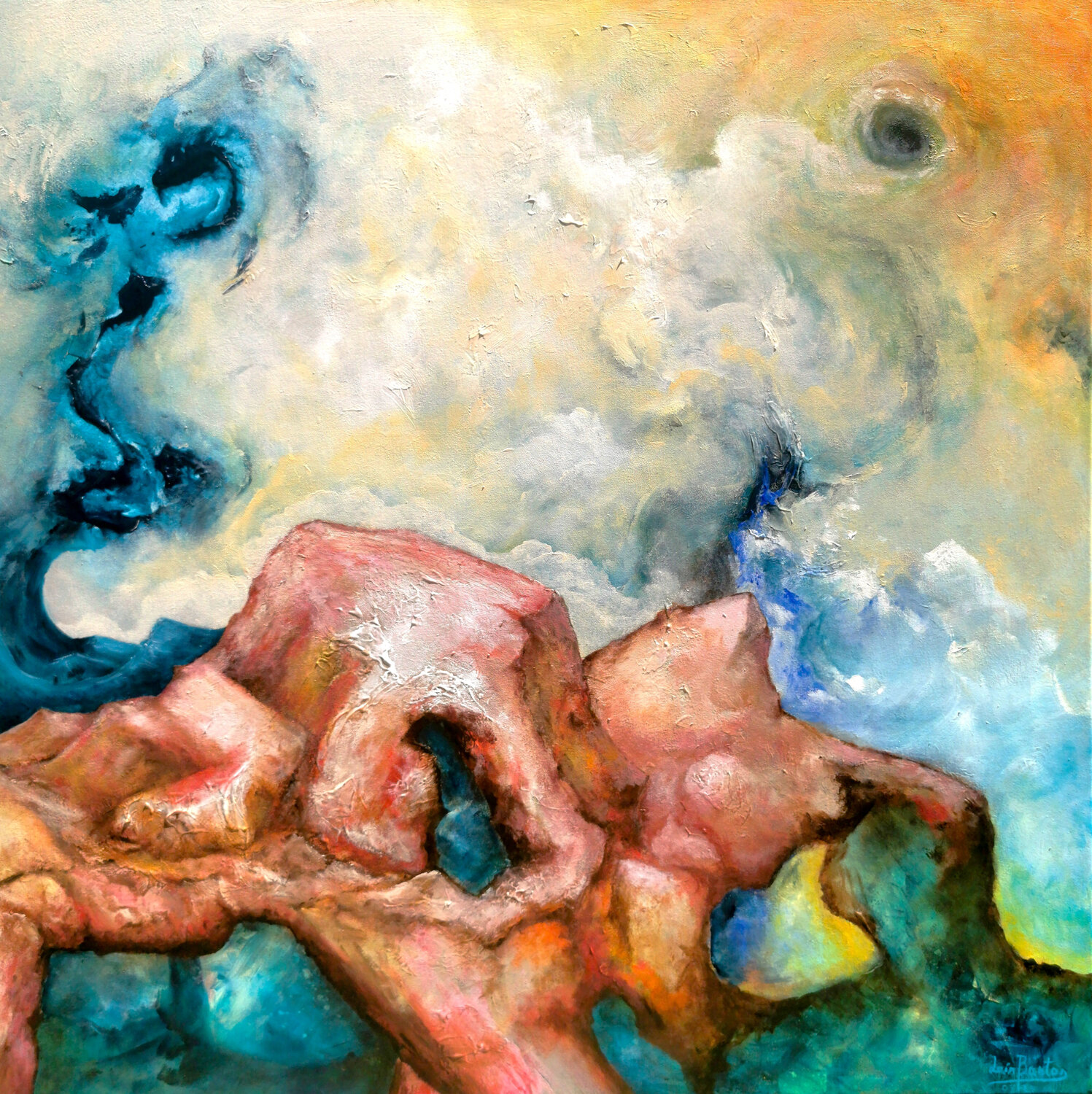 Black Hole Sun Luís Bastos Original painting for sale