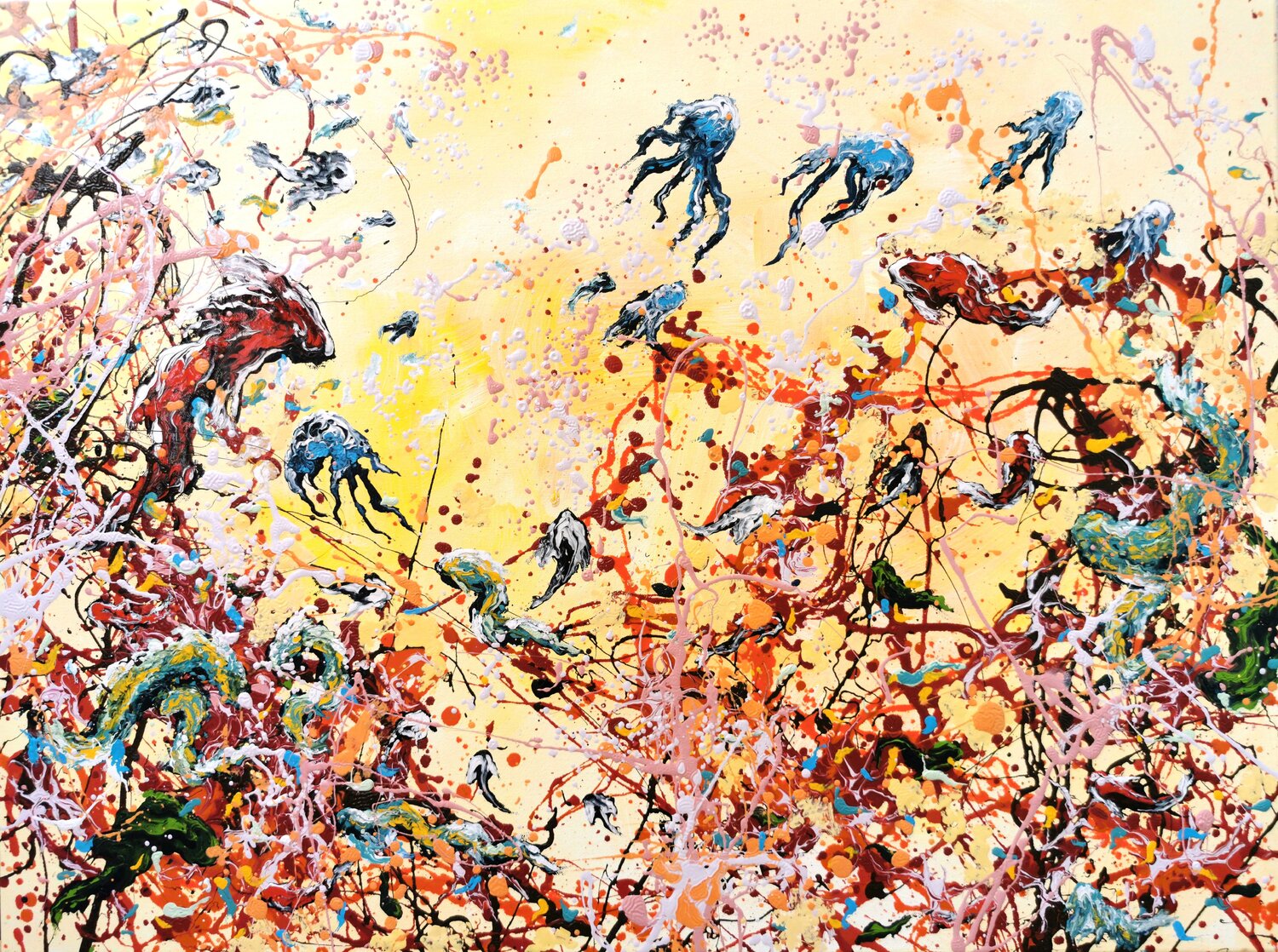 "A vida é bela" Luís Bastos Original painting for sale