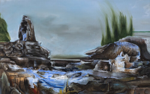 Insel 1 (gerahmt) by Marco Wachsmuth, Painting for Sale on Select