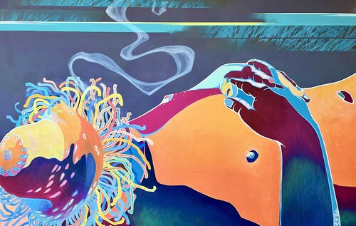 In'n Atem by Vera Fischer, Painting for Sale on Select