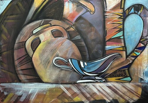 Abendmahl by Vera Fischer, Painting for Sale on Select