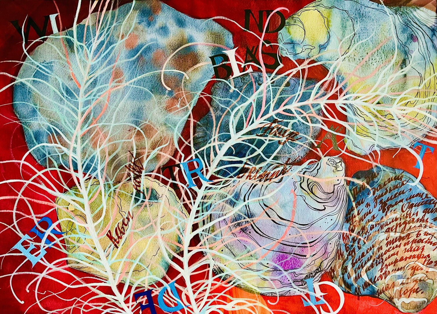 Zwischen den Zeilen Vera Fischer Original painting for sale