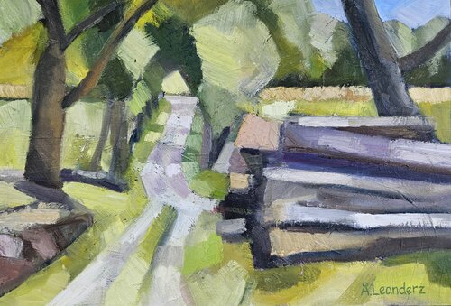The Country Avenue by @asaleanderz Leanderz, Painting for Sale on Select