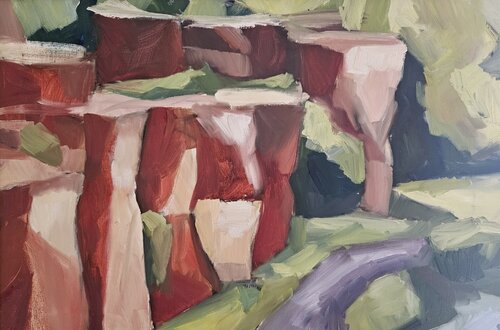 The Limestone Quarry at Kinnekulle by @asaleanderz Leanderz, Painting for Sale on Select