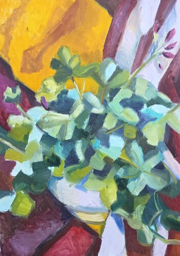 Geranium III by @asaleanderz Leanderz, Painting for Sale on Select
