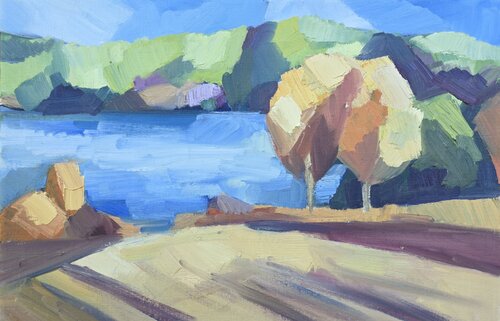 The valley by @asaleanderz Leanderz, Painting for Sale on Select