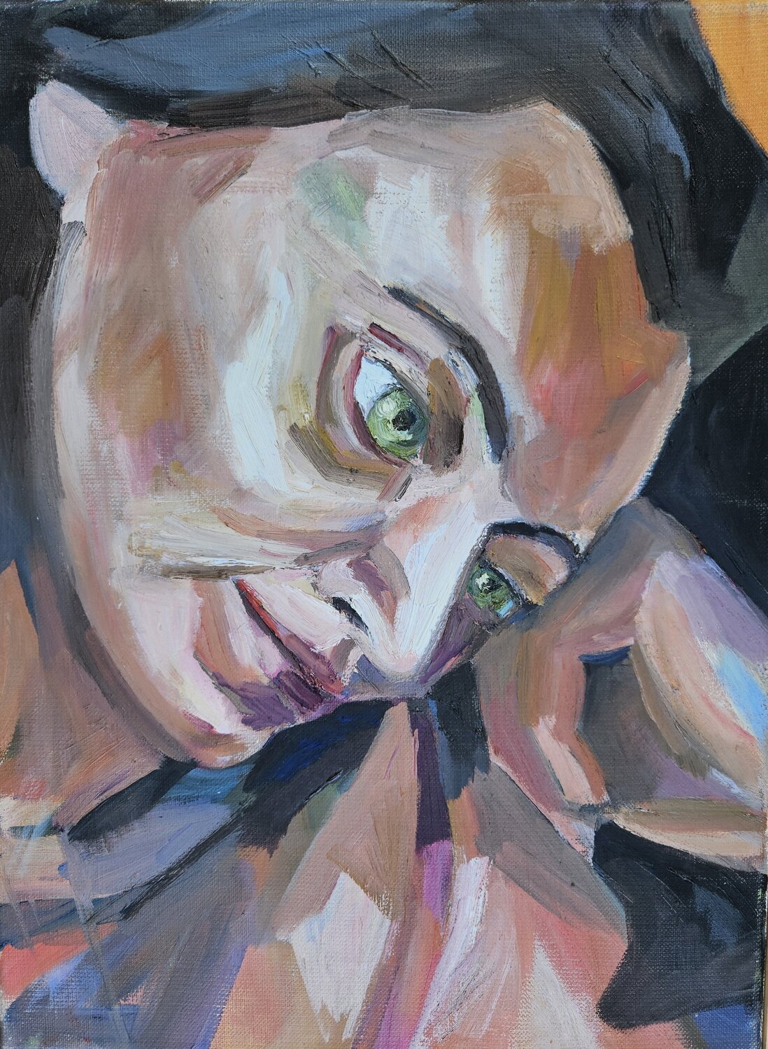 Portrait III @asaleanderz Leanderz Original painting for sale
