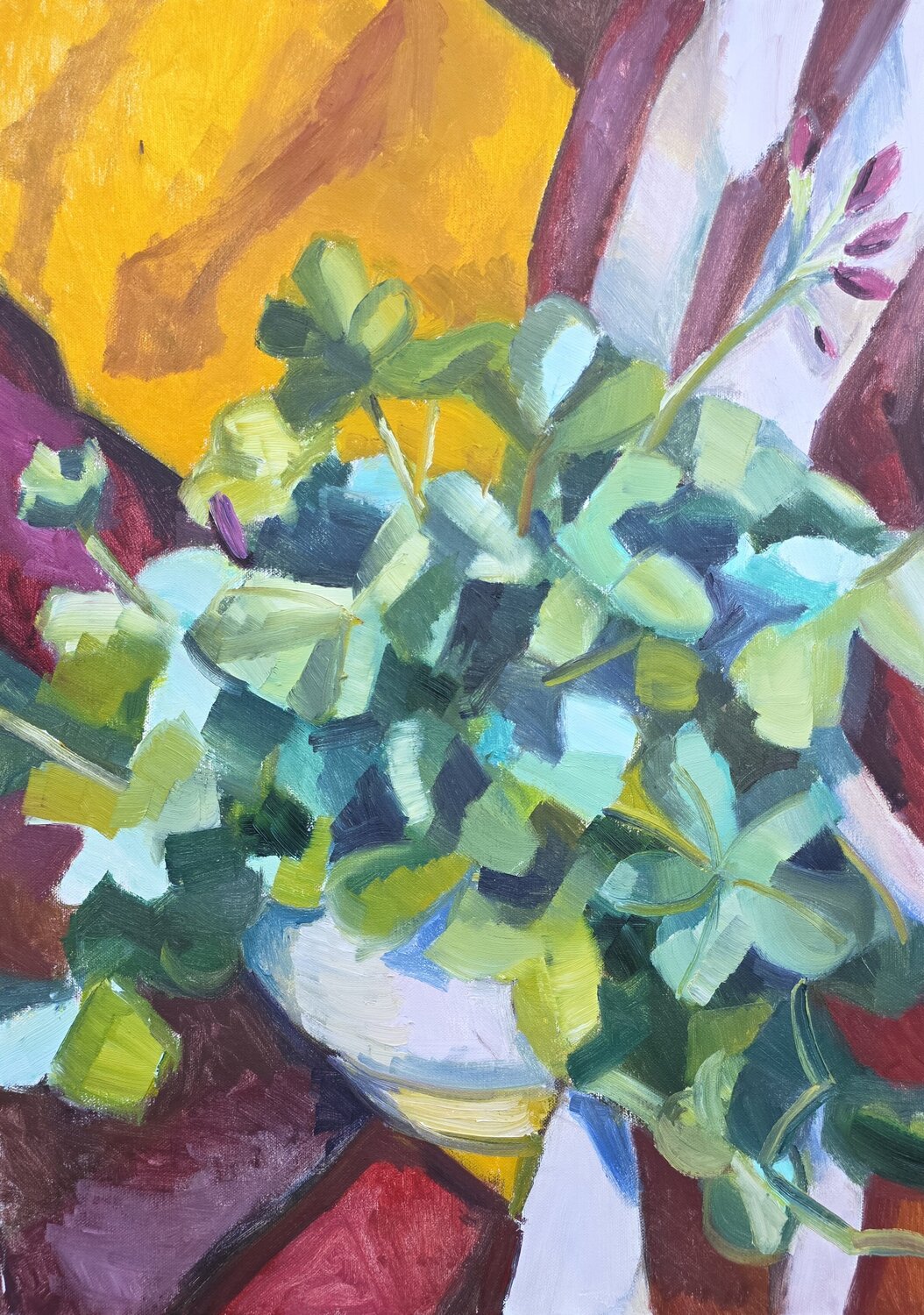 Geranium III @asaleanderz Leanderz Original painting for sale