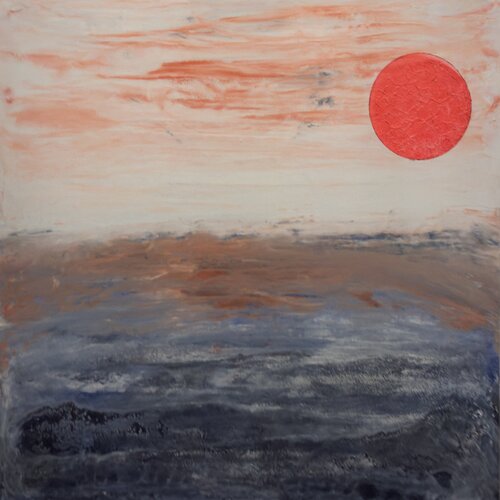 SOLEIL ROUGE by claire lassonnery, Painting for Sale on Select