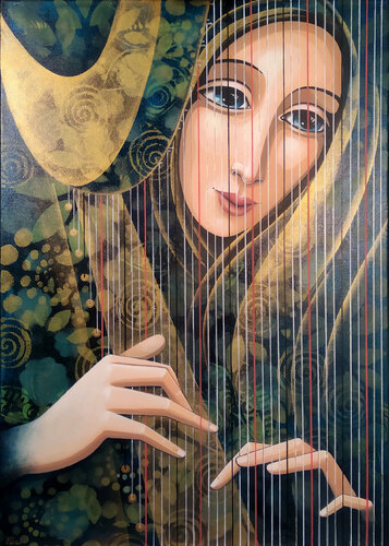 Le corde dell'anima by Daniela Prezioso Einwaller, Painting for Sale on Select