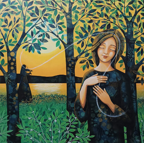 La melodia del tramonto by Daniela Prezioso Einwaller, Painting for Sale on Select