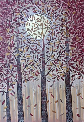 Danza delle foglie by Daniela Prezioso Einwaller, Painting for Sale on Select