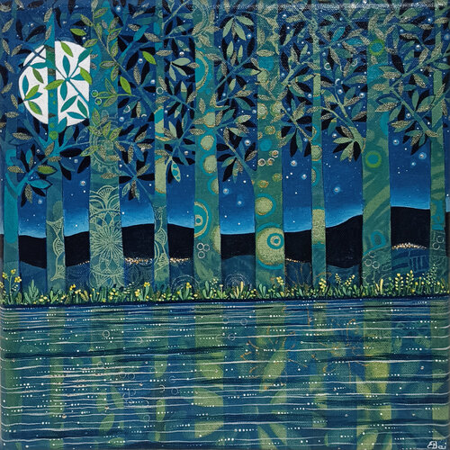 Nel grembo della notte by Daniela Prezioso Einwaller, Painting for Sale on Select