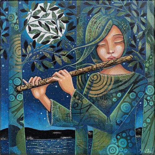 Flauto notturno by Daniela Prezioso Einwaller, Painting for Sale on Select
