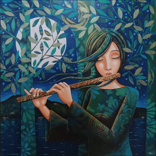 Flauto notturno 2024 by Daniela Prezioso Einwaller, Painting for Sale on Select