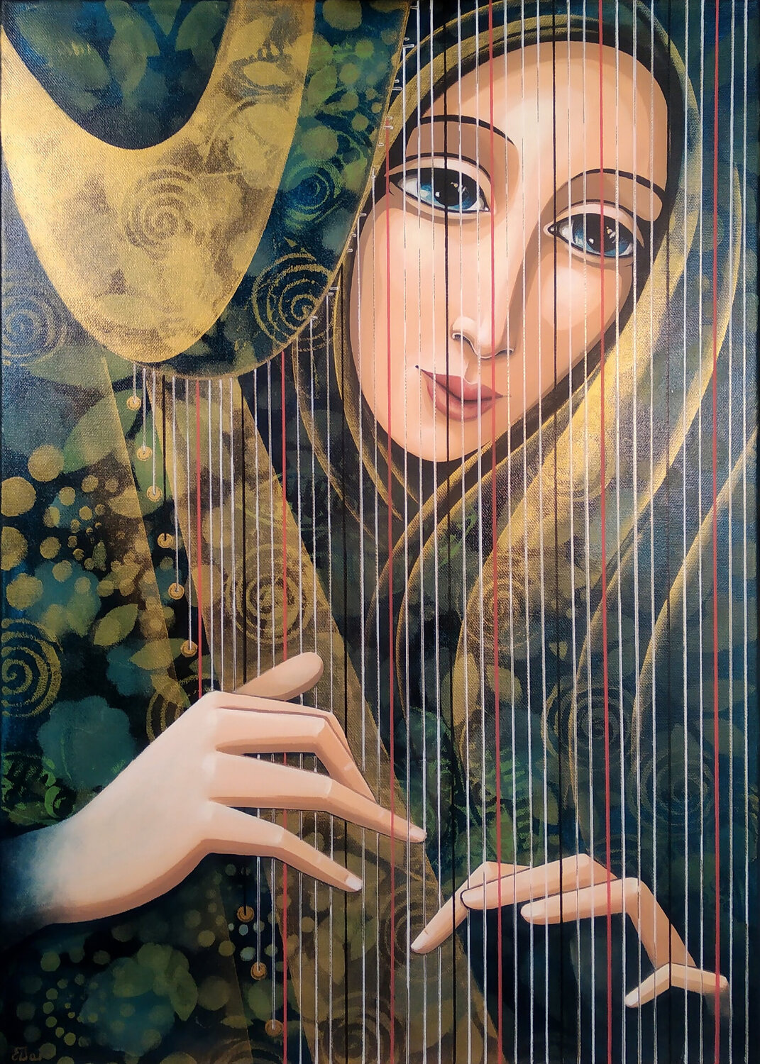 Le corde dell'anima Daniela Prezioso Einwaller Original painting for sale