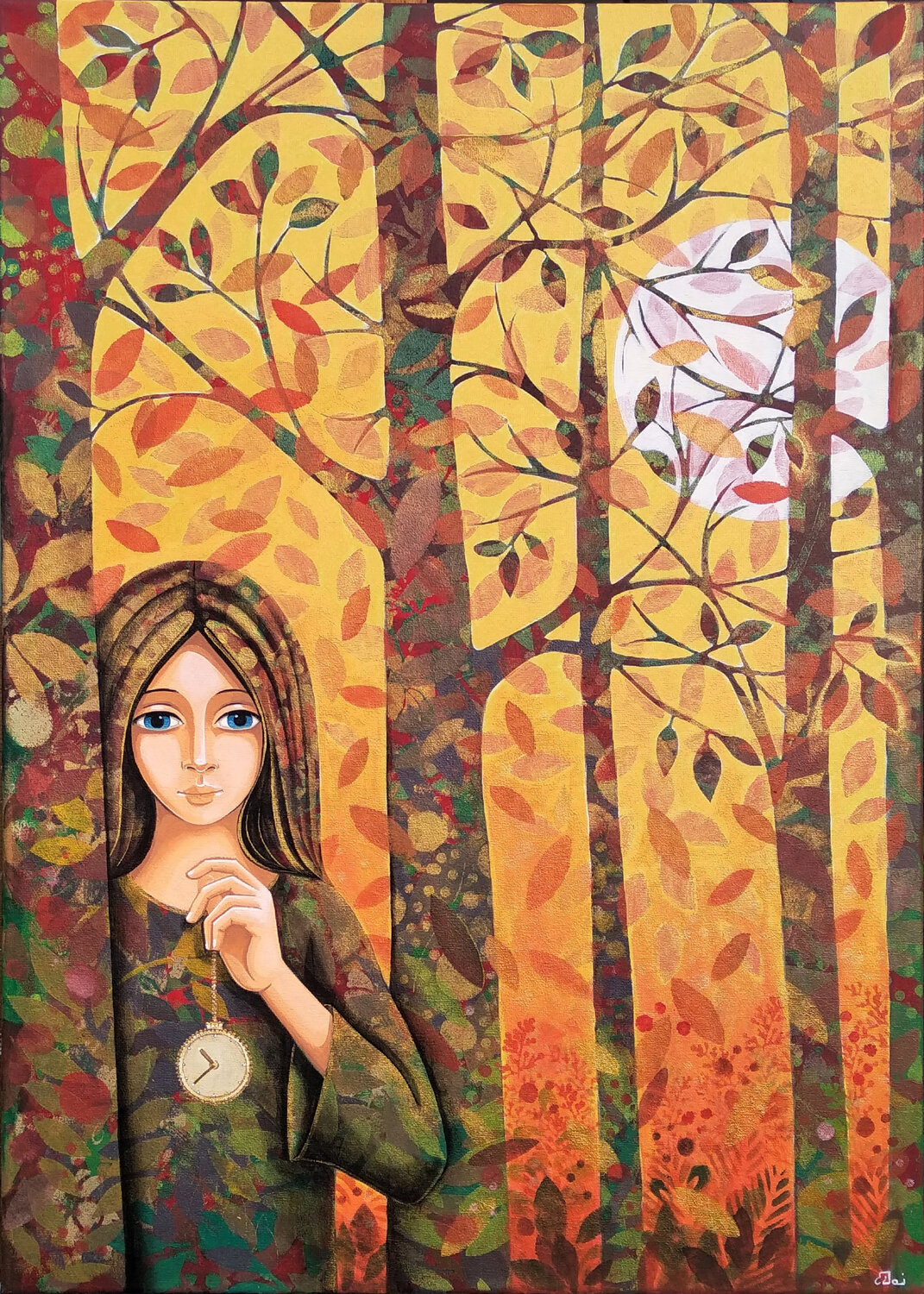 Attesa Daniela Prezioso Einwaller Original painting for sale