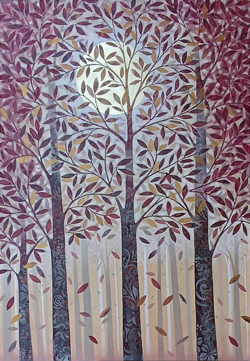 Danza delle foglie Daniela Prezioso Einwaller Original painting for sale