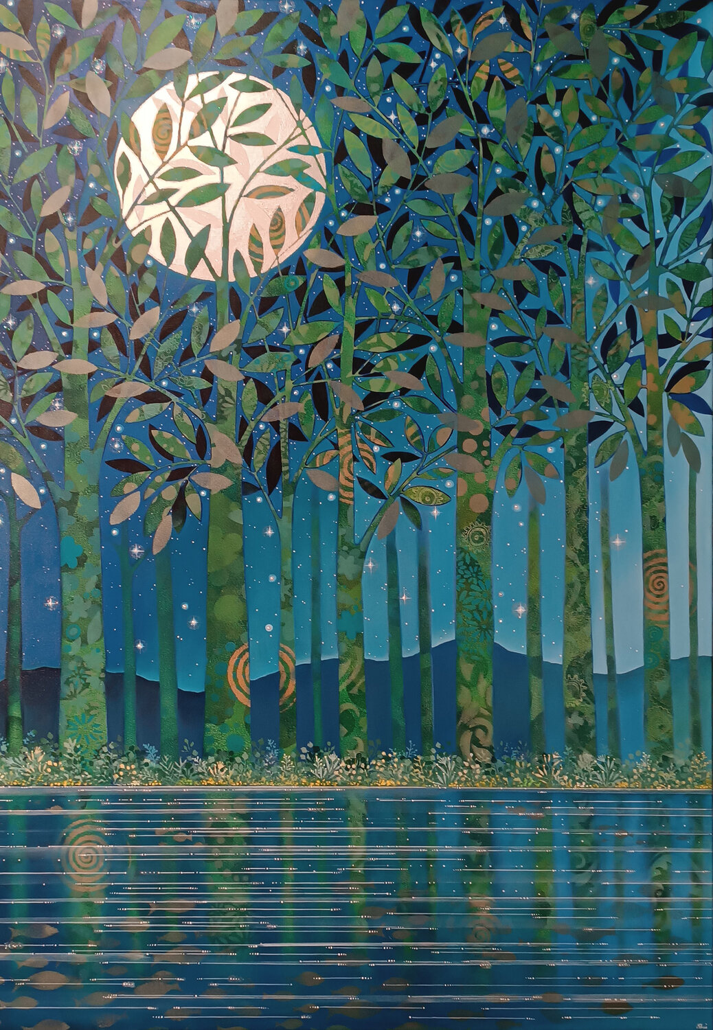 Notte Daniela Prezioso Einwaller Original painting for sale