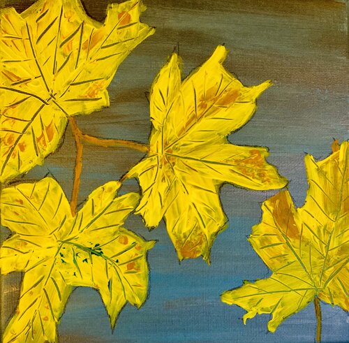 Golden Autumn Leaves by Ruth Breen, Painting for Sale on Select
