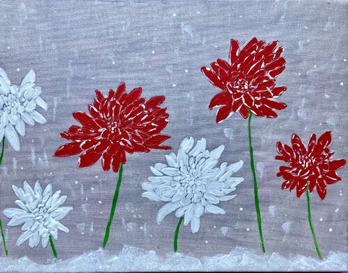 Christmas Flowers by Ruth Breen, Painting for Sale on Select