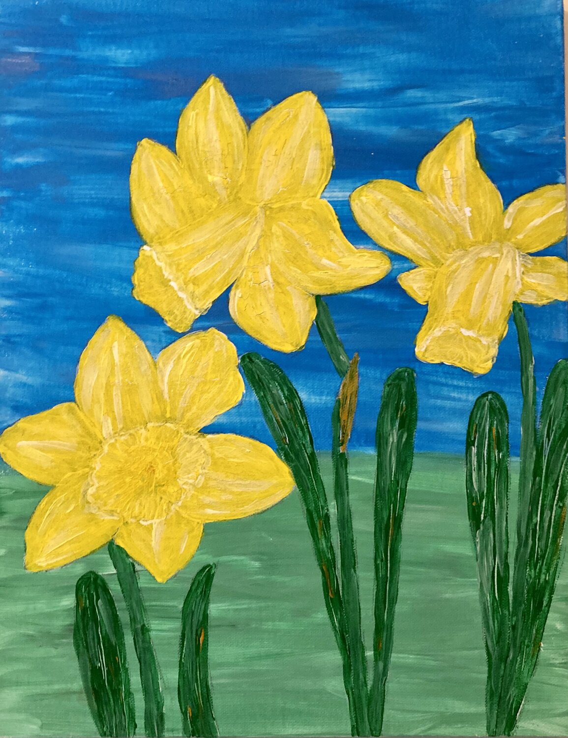 Daffodils (Flowers) Ruth Breen Original painting for sale
