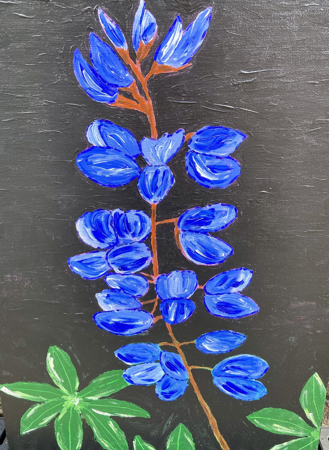 Lupines flowering Ruth Breen Original painting for sale