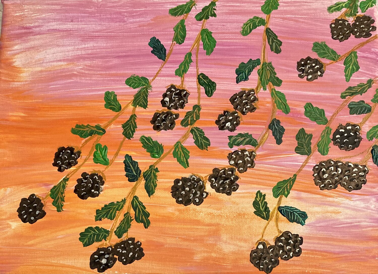 Blackberry dream Ruth Breen Original painting for sale
