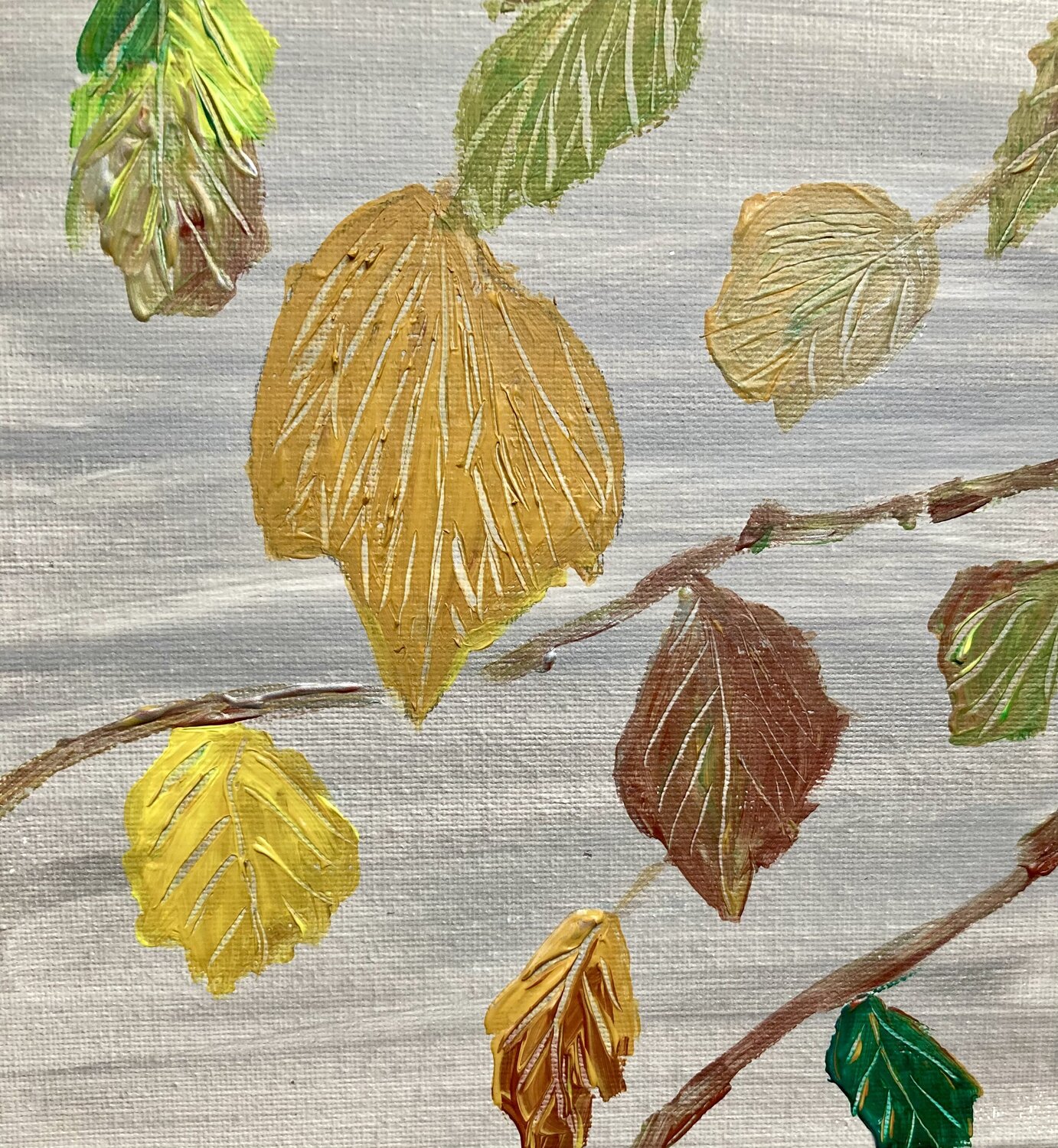 Autumn Leaves. Ruth Breen Original painting for sale
