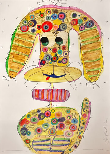 Street Dog No. 11 by ANKE NEUFING, Painting for Sale on Select