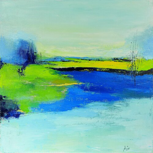 in verde by Silvio Zago, Painting for Sale on Select
