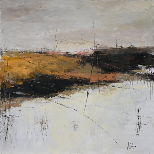 aperta campagna by Silvio Zago, Painting for Sale on Select