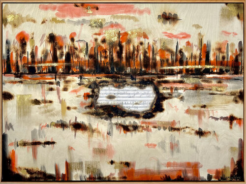 Whispers of Dusk by Lumière 104.5cm x 79cm by DEBORAH LANG, Painting for Sale on Select