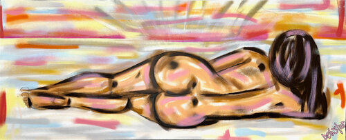 Beach Babe 152cm x 61cm by DEBORAH LANG, Painting for Sale on Select