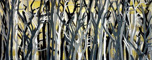 99 Nights In The Forest 152cm x 61cm by DEBORAH LANG, Painting for Sale on Select