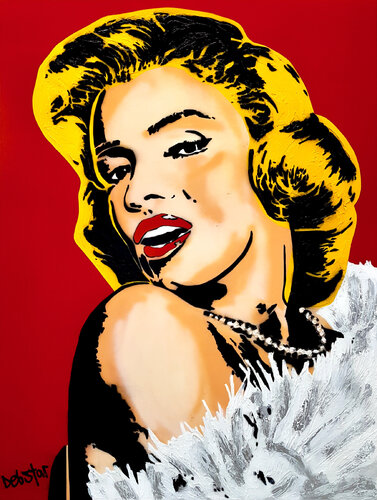 Marilyn Monroe 91cm x 122cm by DEBORAH LANG, Painting for Sale on Select
