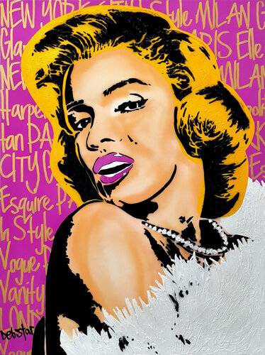 Marilyn Monroe Style Icon 91cm x 122cm by DEBORAH LANG, Painting for Sale on Select