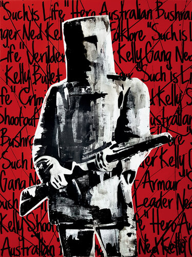 Red Ned Kelly 91cm x 122cm by DEBORAH LANG, Painting for Sale on Select
