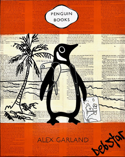 Penguin Book The Beach 2 40.5cm x 51cm by DEBORAH LANG, Painting for Sale on Select
