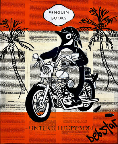 Penguin Book Hell’s Angels 40.5cm x 51cm by DEBORAH LANG, Painting for Sale on Select