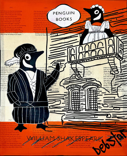Penguin Book Romeo and Juliet 40.5cm x 51cm by DEBORAH LANG, Painting for Sale on Select